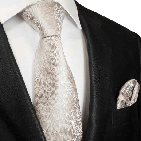 Men's tie ivory wool white necktie 2116
