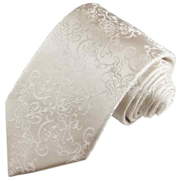 Men's tie ivory wool white necktie 2116