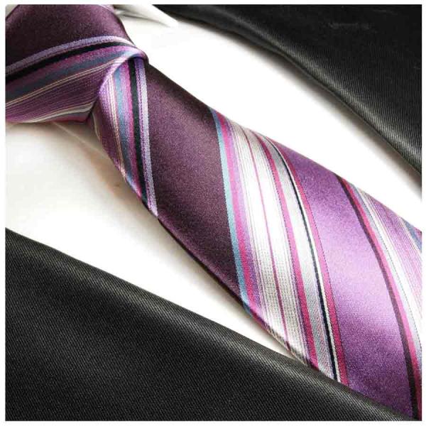 Men's tie purple violet striped necktie 251
