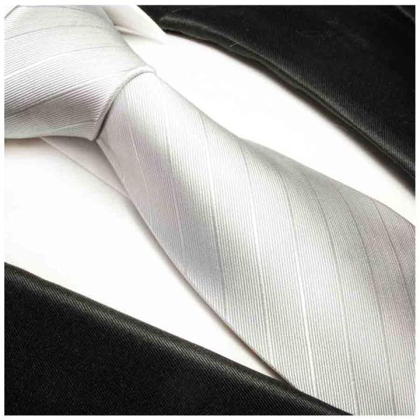 Men's tie silver striped necktie 375