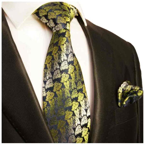 Men's tie green modern floral necktie 391