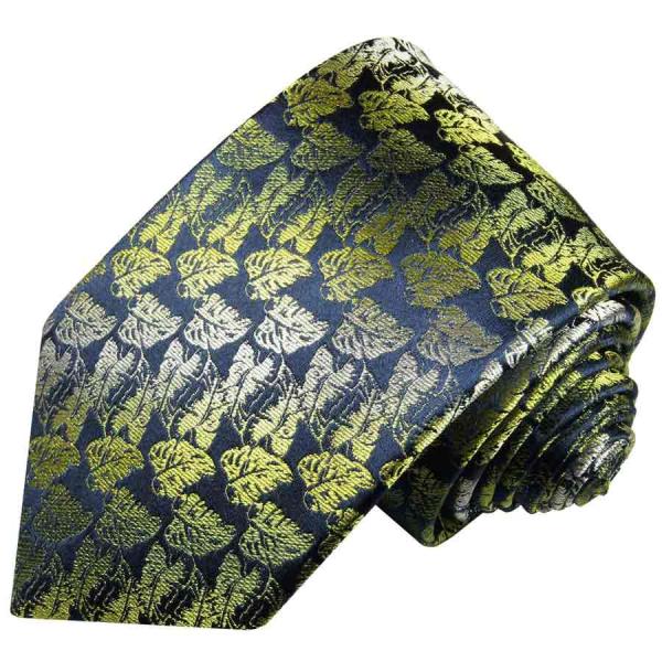 Men's tie green modern floral necktie 391