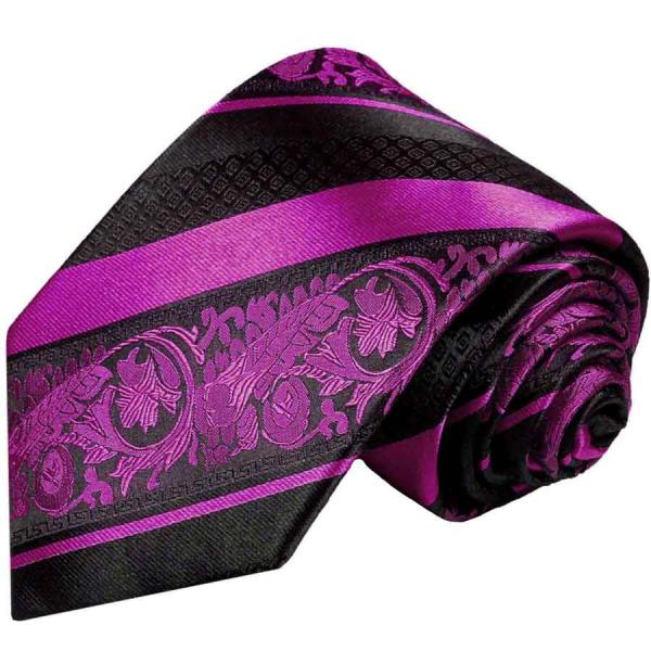 Men's tie pink baroque striped necktie 497