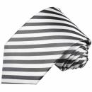 Men's tie anthracite grey striped modern elegant 112