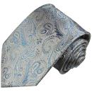 Men's tie denim blue paisley necktie 2000